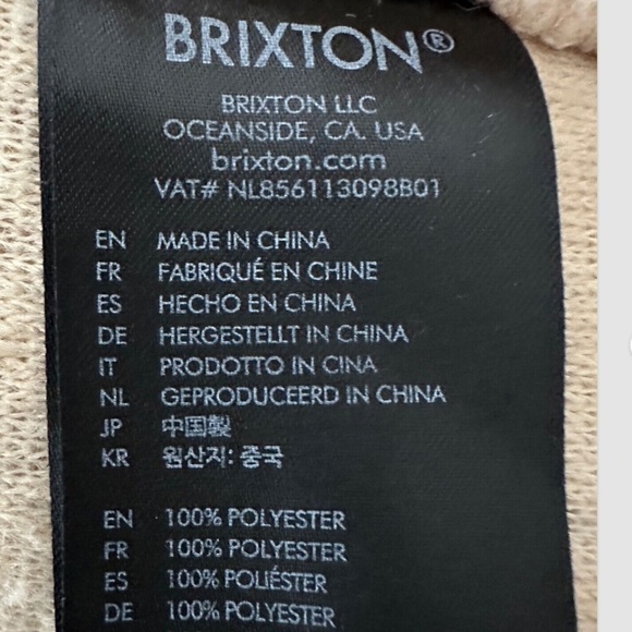 Brixton Cream Sherpa Hoodie - Picture 10 of 10